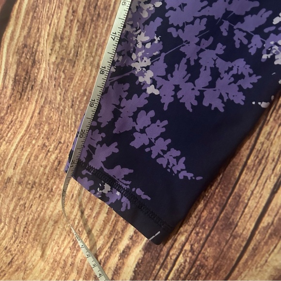 Women’s Aerie Ankle Leggings Floral Purple Size M - Picture 4 of 6